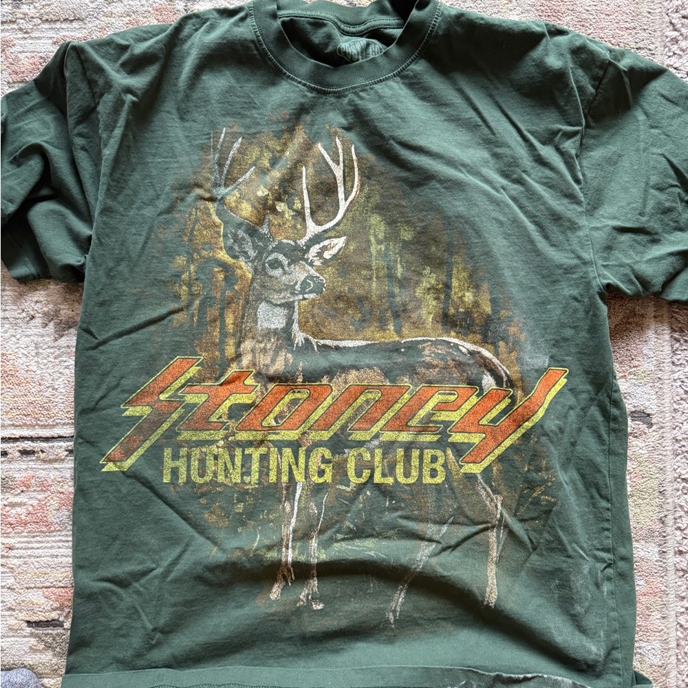 Post Malone Stoney Hunting Club Graphic Tee - Forest Green